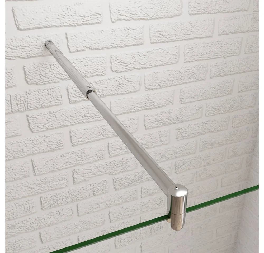 duschspa Duschwand 200cm ESG Glas Aluminiumrahmen - Bild 4