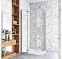 duschspa Runddusche Viertelkreis mit NANO Glas und Sicherheitsglas Bild 2