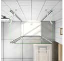 duschspa Duschkabine Drehtür ESG Glas 76x80 cm mit Seitenwänden Bild 4