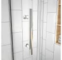 duschspa Duschkabine Drehtür ESG Glas 76x80 cm mit Seitenwänden Bild 5