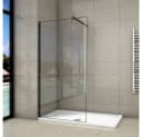 duschspa Duschwand 10mm ESG Nano Glas Schwarz Modern Bild 2