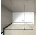 duschspa Duschwand 10mm ESG Nano Glas Schwarz Modern Bild 3