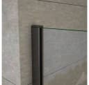 duschspa Duschwand 10mm ESG Nano Glas Schwarz Modern Bild 4