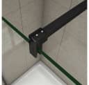duschspa Duschwand 10mm ESG Nano Glas Schwarz Modern Bild 5