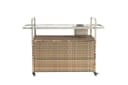 LVHOM Küchenwagen Outdoor-Insel Beige PE-Rattan mit Eiskübel Bild 5