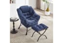 LVHOM Loungesessel Relaxsessel mit Hocker Blau Bild 1
