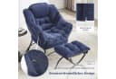 LVHOM Loungesessel Relaxsessel mit Hocker Blau Bild 4