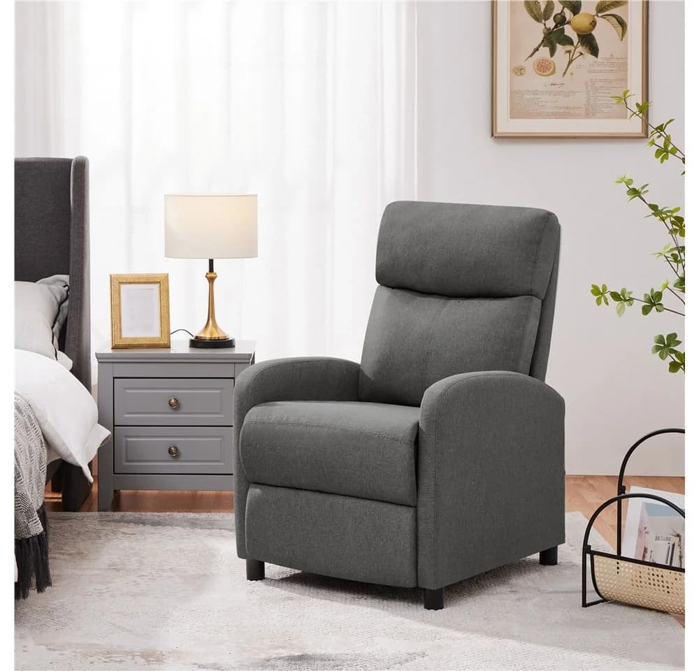 Yaheetech Relaxsessel Loungesessel Grau mit Liegefunktion - Bild 3