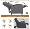 Yaheetech Relaxsessel Loungesessel Grau mit Liegefunktion Bild 5