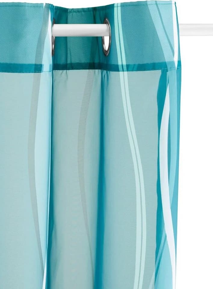 Gardine MY HOME Dimona Petrol Voile 2er-Set - Bild 4