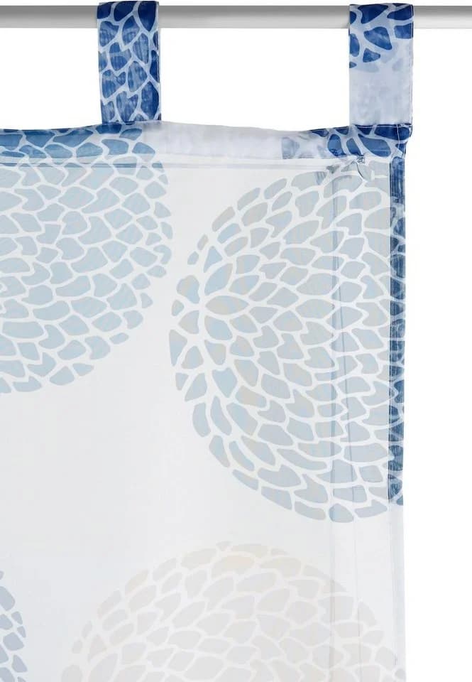 OTTO HOME Raffrollo Belem Blau Weiß Transparent Voile - Bild 4