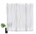 Raffrollo MY HOME Dimona 60x140cm Voile Weiß/Taupe Bild 1