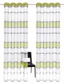 OTTO HOME Gardine Jay Grün Querstreifen 2-er Set Voile Bild 1