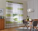OTTO HOME Gardine Jay Grün Querstreifen 2-er Set Voile Bild 2