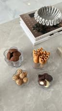 EmirtexHome Snackschale Clover Relief 6er Set Glas Transparent Bild 1