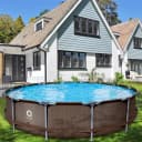 Avenli Framepool Frame Plus Pool Set 457 x 84 cm Rattan Optik Bild 1