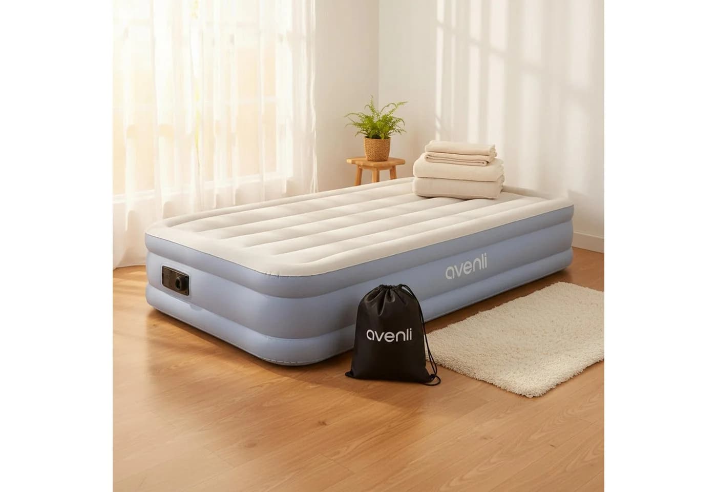 Avenli Luftbett mit Elektropumpe 191x99x33cm - Bild 3