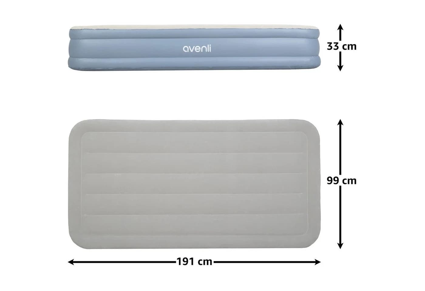 Avenli Luftbett mit Elektropumpe 191x99x33cm - Bild 5