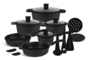Edenberg Topf-Set 15 Tlg. Schwarz mit Marmor-Keramikbeschichtung Bild 2
