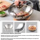 Zwilling TwinNova III Wokpfanne 30 cm Edelstahl mit Glasdeckel Bild 1