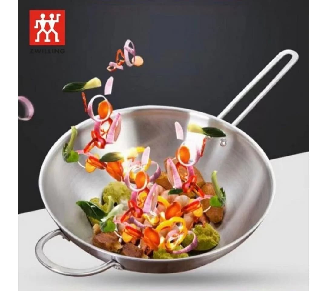 Zwilling TwinNova III Wokpfanne 30 cm Edelstahl mit Glasdeckel - Bild 5
