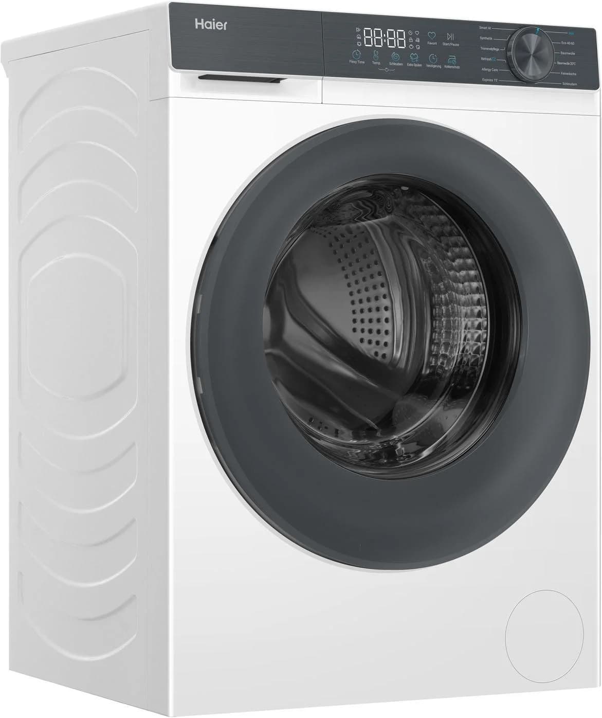 HAIER Frontlader Waschmaschine 8 kg weiß Smart AI