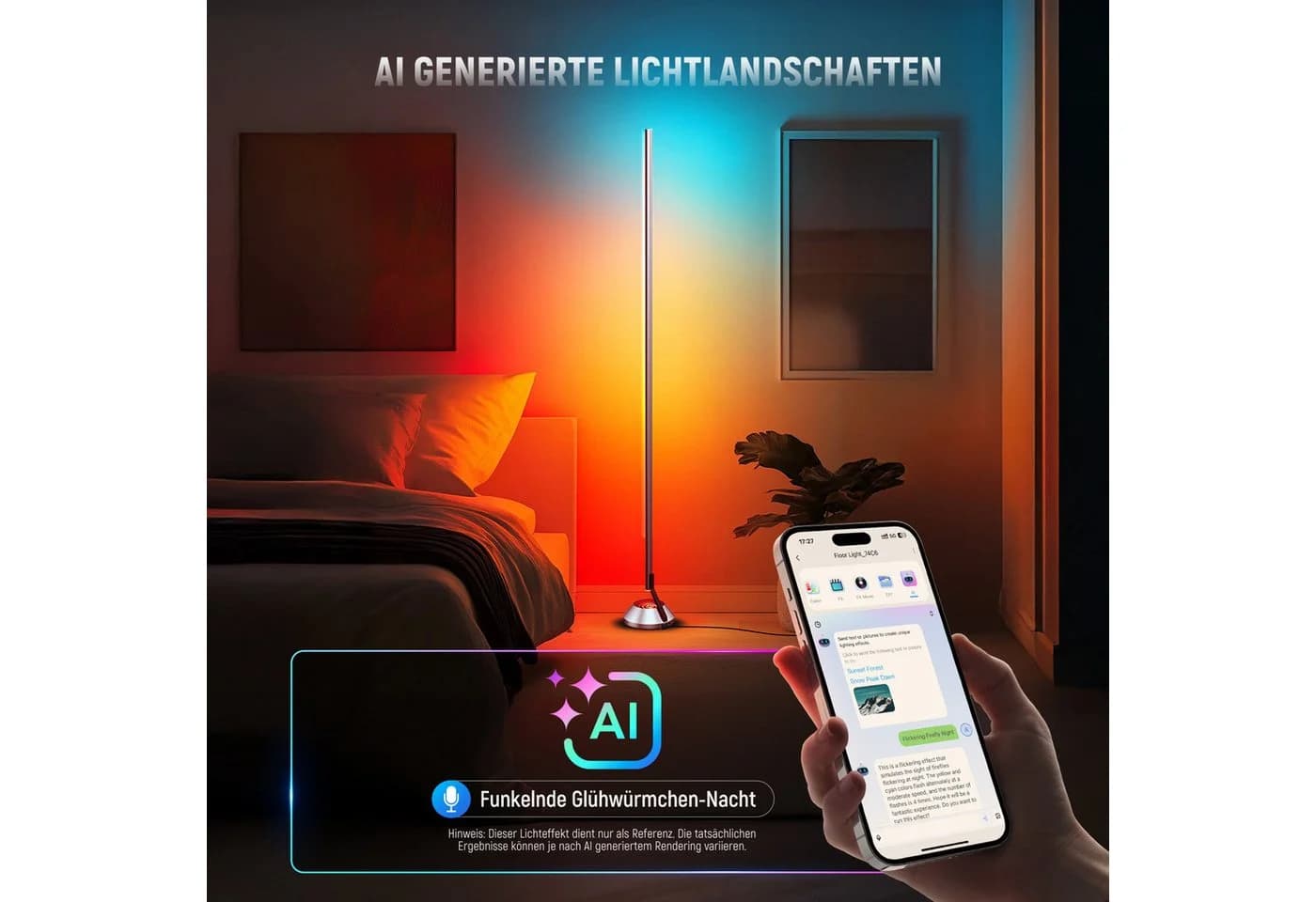 Neewer NF01 Smart LED Stehlampe RGBW Grau mit App-Steuerung - Bild 3