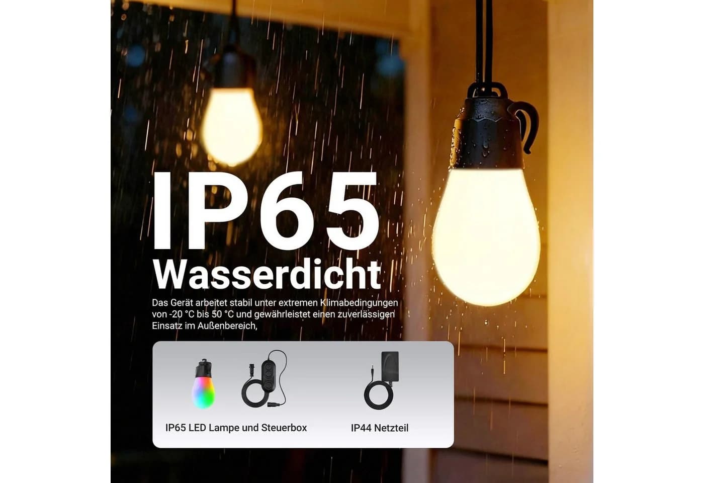 Neewer LED-Lichterkette NR01 30m RGBW Smart AI Dimmbar IP65 - Bild 5