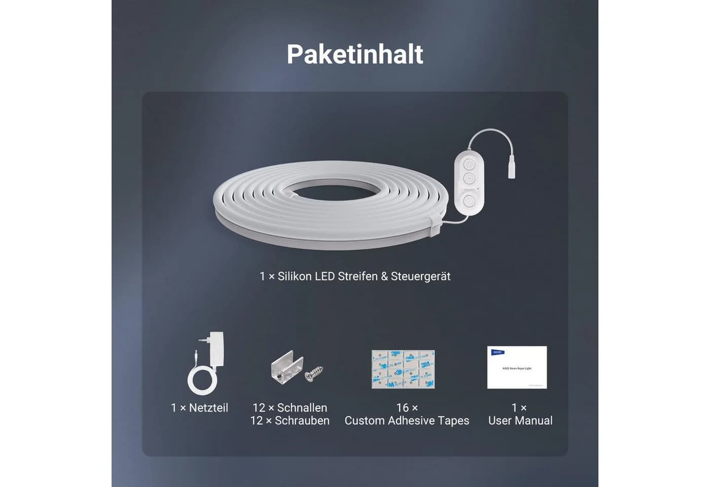 Neewer LED Stripe NS02 3m RGB Lichtleiste Smart AI