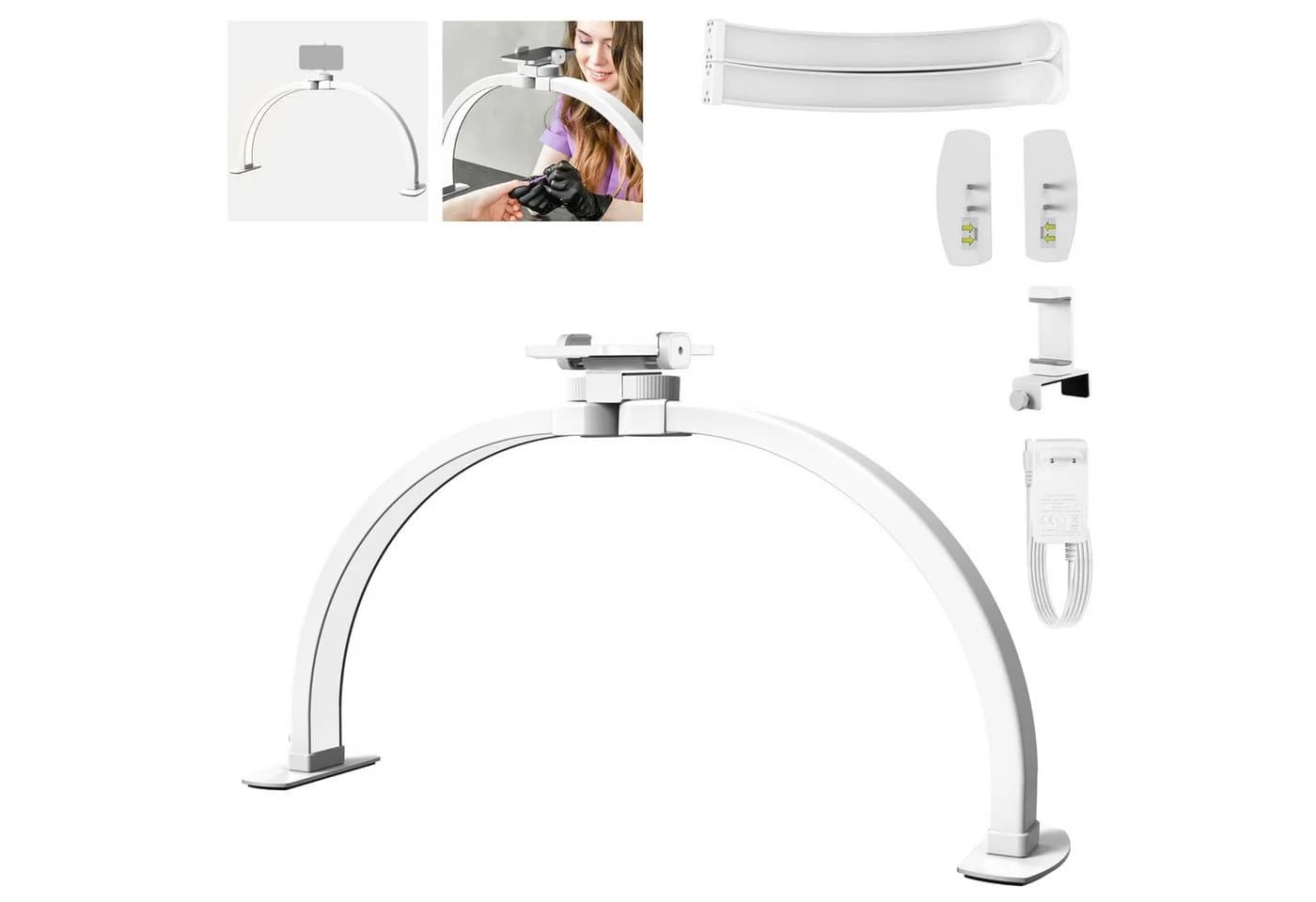 Neewer LED Schreibtischlampe HM04-D Weiß 308 LEDs faltbar - Bild 2