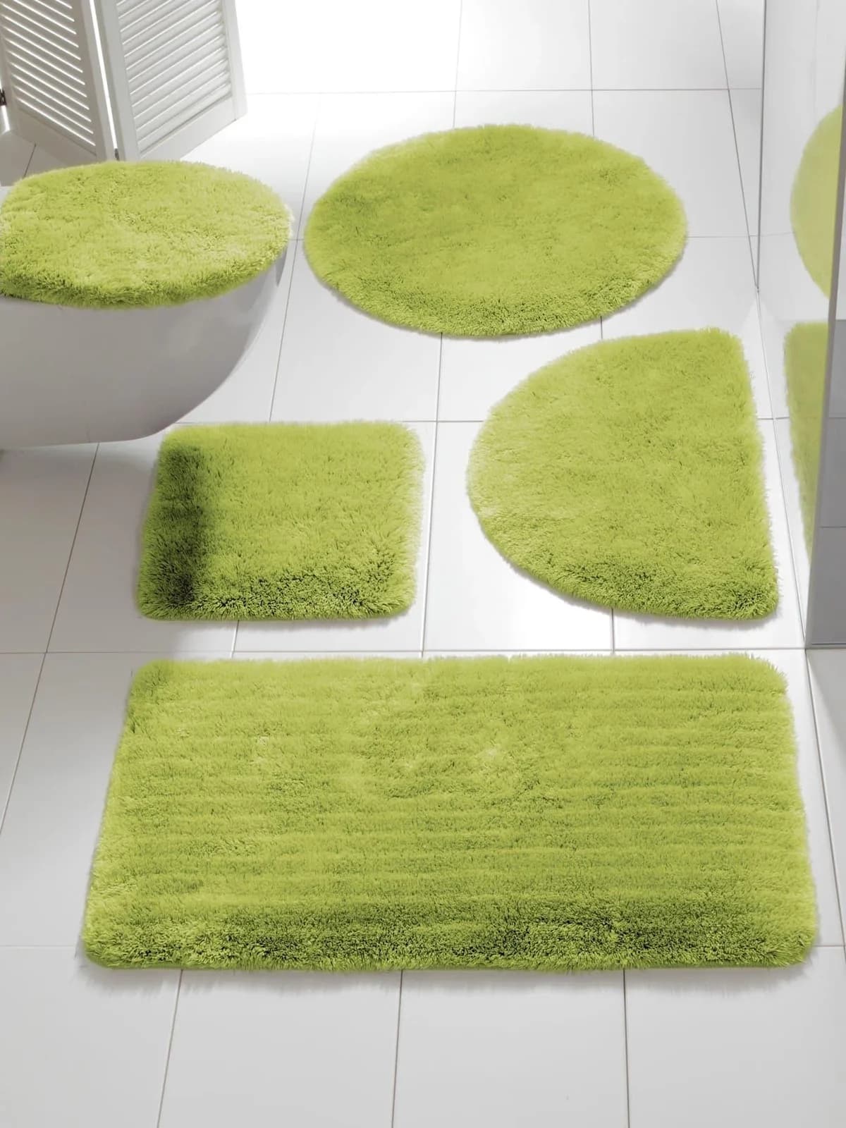 HEINE HOME Badematte Apfelgrün Uni Rutschhemmend