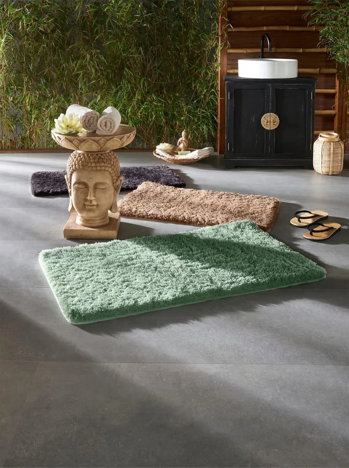 Badematte HEINE HOME Gr. 4 Mint Rechteckig