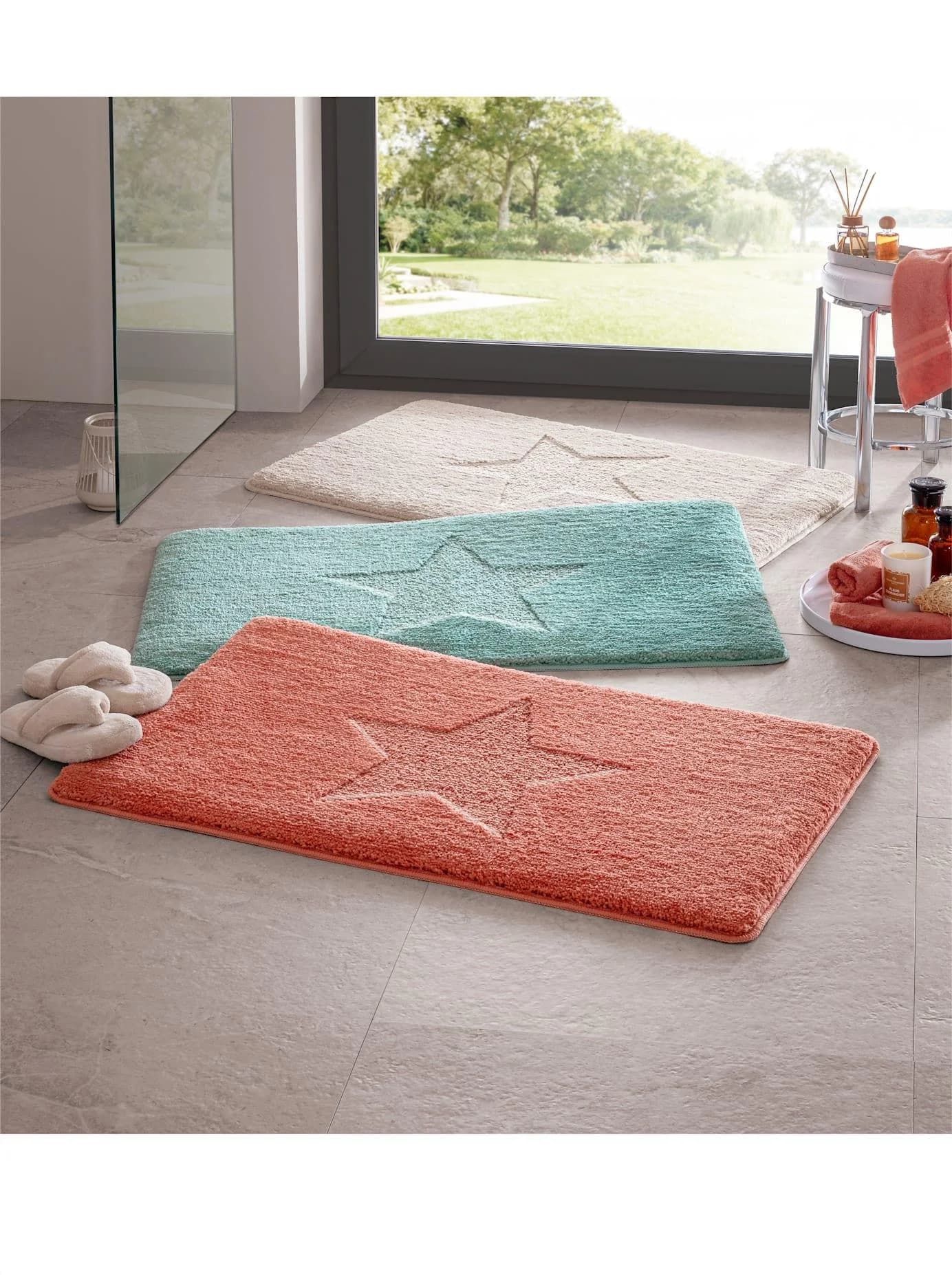 HEINE HOME Badematte Salbei 45x50 cm Polyester