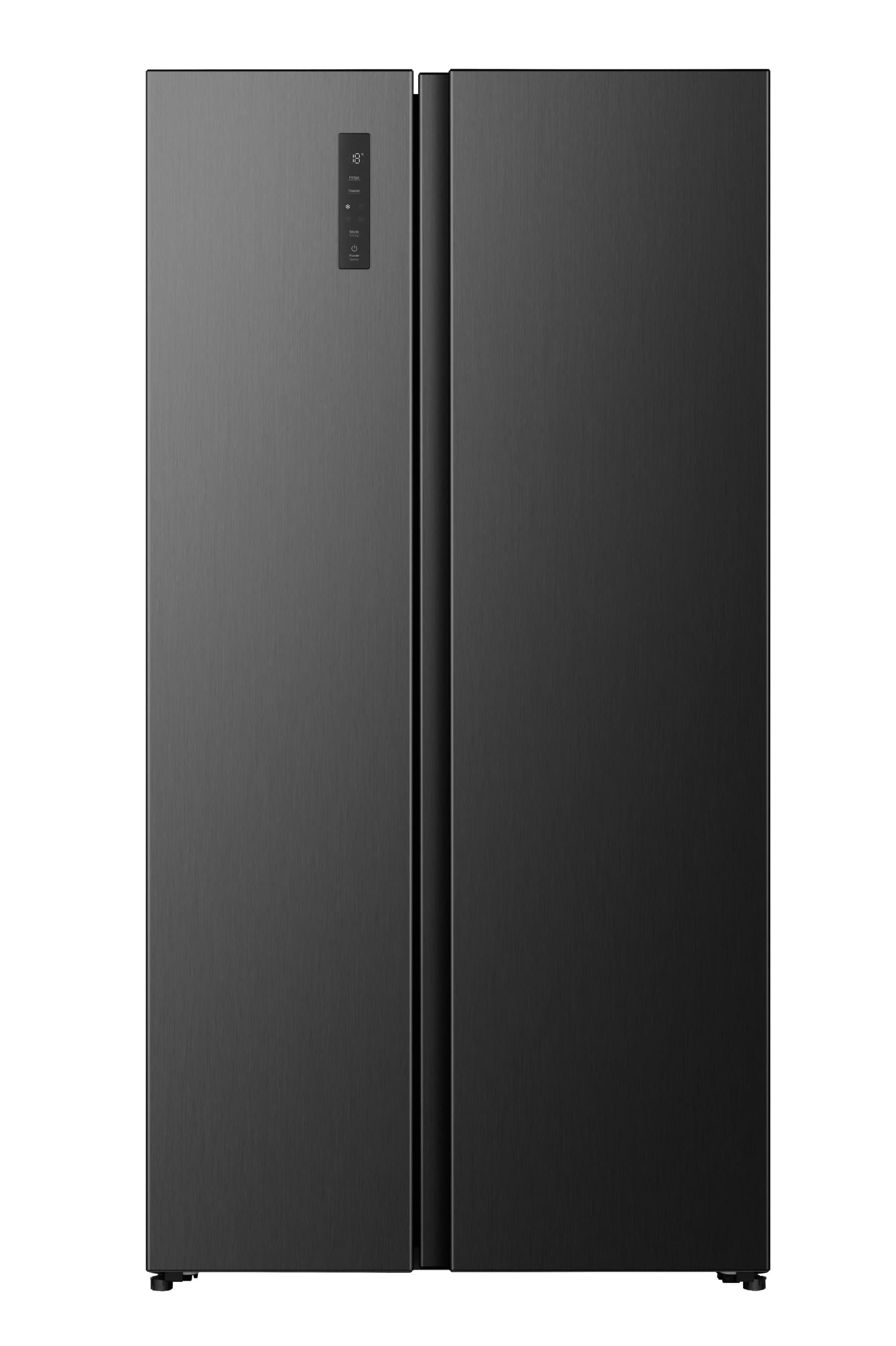 HISENSE Side-by-Side Kühlschrank RS3P558NEFD Schwarz Inox MultiAirFlow-System