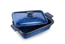 vancasso Backform 1-tlg. mit Deckel Blau Steingut Bild 2