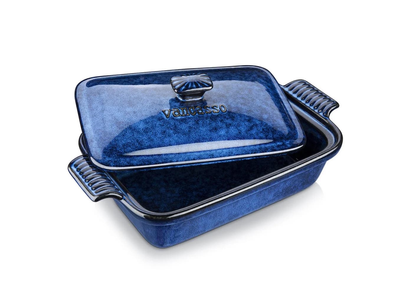 vancasso Backform 1-tlg. mit Deckel Blau Steingut - Bild 2