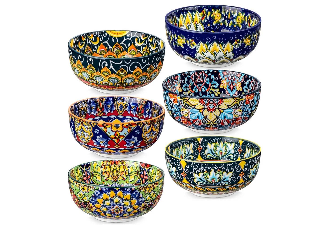 vancasso 6-tlg. Schalen-Set LUMI Porzellan Bunt Boho-Stil - Bild 2