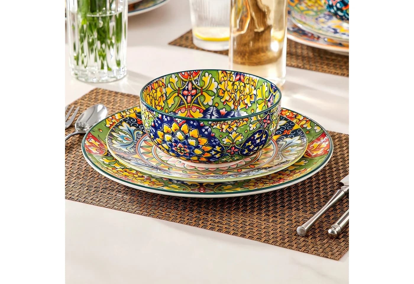 vancasso 6-tlg. Schalen-Set LUMI Porzellan Bunt Boho-Stil - Bild 4