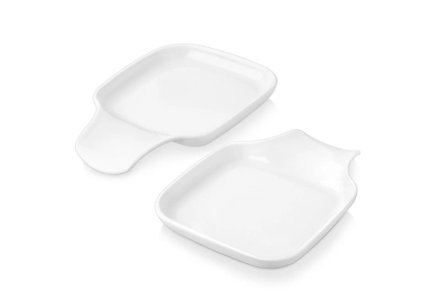 MALACASA Kochlöffelhalter 2tlg Porzellan Set Weiß - Bild 2