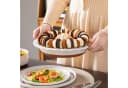 MALACASA Tarteform TARA Steingut Backform Weiß Khaki Bild 4