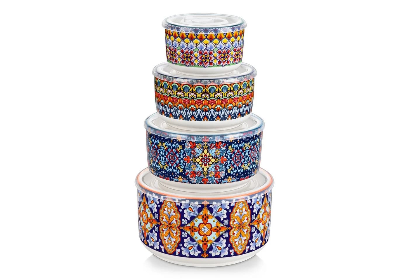 vancasso Vorratsdosen-Set 4-tlg. Porzellan BOHO Bunt - Bild 2