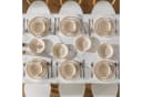 vancasso Geschirr-Set 24-tlg. Steingut Beige/Weiß Reaktivglasur Bild 3
