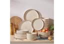 vancasso Geschirr-Set 24-tlg. Steingut Beige/Weiß Reaktivglasur Bild 5