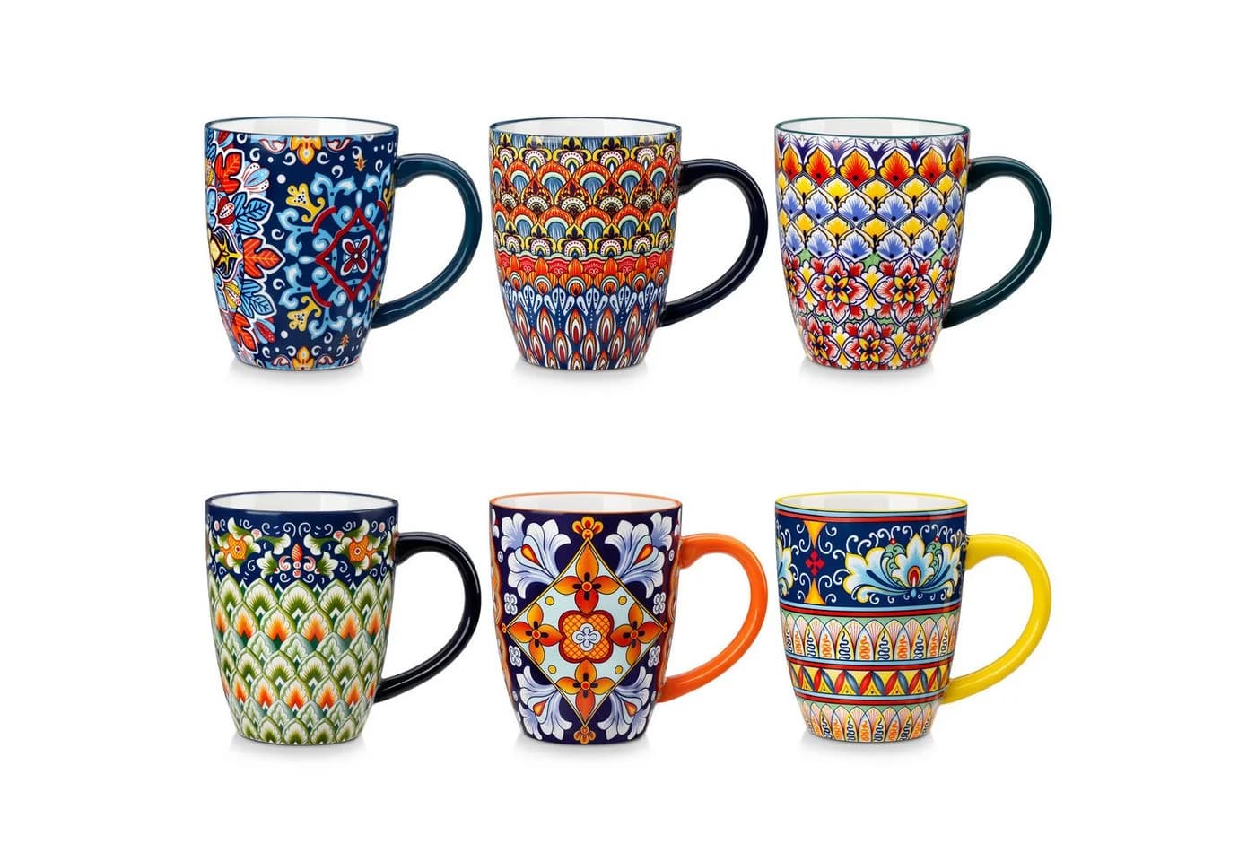 vancasso Tassenset 6-tlg. BOHO-Stil Porzellan Bunt - Bild 2