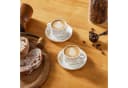 MALACASA Kaffeeservice 6-tlg. Porzellan Espressotasse Weiß/Schwarz/Marmor Bild 5