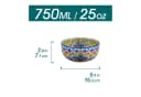vancasso LUMI Müslischale 6-tlg. Set Bunt Boho-Stil Porzellan Bild 1