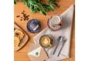 vancasso Kaffeeservice 6tlg. Bunt Boho-Stil Porzellan mit Metallständer Bild 4