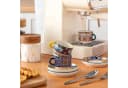 vancasso Kaffeeservice 6tlg. Bunt Boho-Stil Porzellan mit Metallständer Bild 5