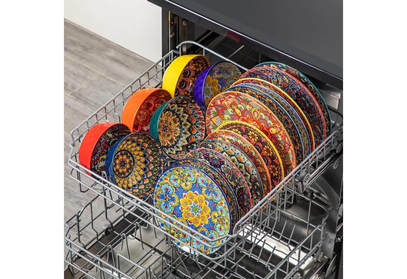 vancasso Geschirr-Set LUMI 18-tlg. Porzellan Bunt Boho-Stil - Bild 3