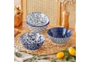 vancasso Müslischale 4-tlg. Set Blau/Weiß Porzellan Bild 3